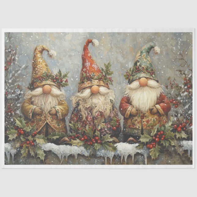Papel De Seda Navidades Gnomes (Anverso)