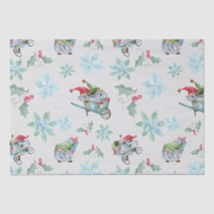 Papel De Seda Navidades Gnomes En Juego