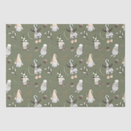 Papel De Seda Navidades Gnomes Woodland