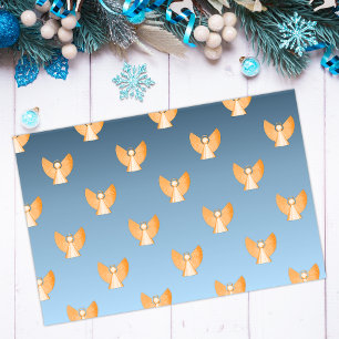 Papel De Seda Navidades Gold Angels Blue modernos