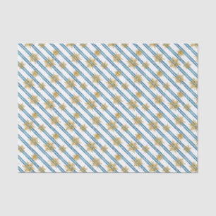 Papel De Seda Navidades, Golden, copos de nieve, vacaciones, año