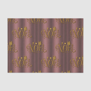 Papel De Seda Navidades Golden Noel y Rosa Gold