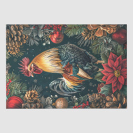 Papel De Seda Navidades Golden Rooster Decoupage