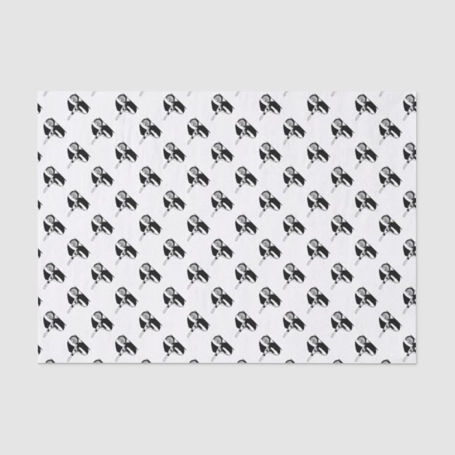 Papel De Seda Navidades Golf Ball and Club (Anverso)