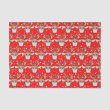 Navidades graciosos, renos vestidos con una máscar