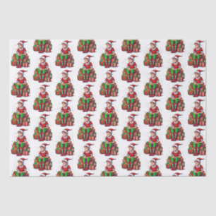 Papel De Seda Navidades graciosos Santa Claus Elf Kid