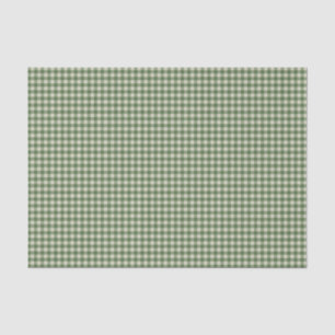 Papel De Seda Navidades Green Gingham Check Wrapft