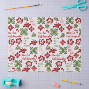 Papel De Seda Navidades hawaianos - Mele Kalikimaka 1