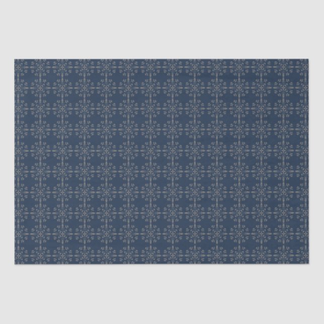 Papel De Seda Navidades Holiday Elegant Classic Navy Blue (Anverso)