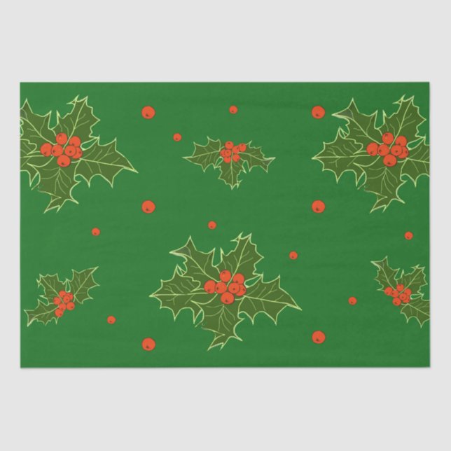 Papel De Seda Navidades Holly (Anverso)