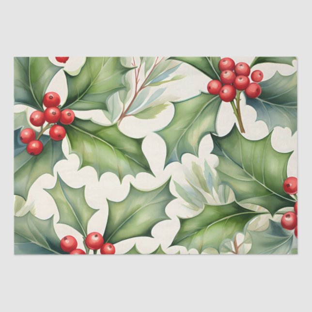 Papel De Seda Navidades Holly Berry (Anverso)