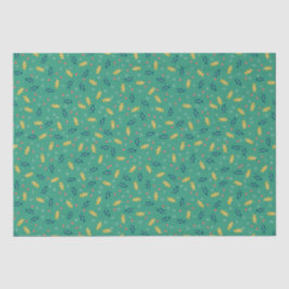 Papel De Seda Navidades Holly Leaves & Berries con Snowflakes