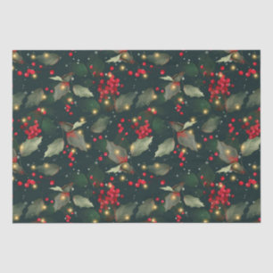 Papel De Seda Navidades Holly Light Garland Tissue Paper