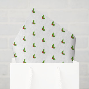 Papel De Seda Navidades Holly Pattern Holiday regalo WWW Fun