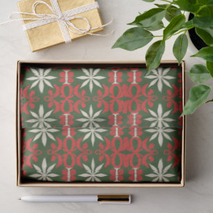 Papel De Seda Navidades/invierno/verde vintage