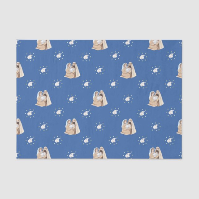 Papel De Seda Navidades Jesús Sabio Hombres Angels (Anverso)