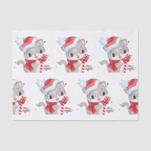Papel De Seda Navidades Kitty con luces