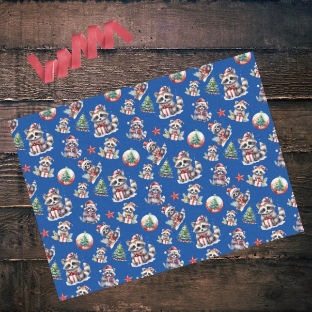 Papel De Seda Navidades locos rapean regalos de nieve en azul (Subido por el creador)