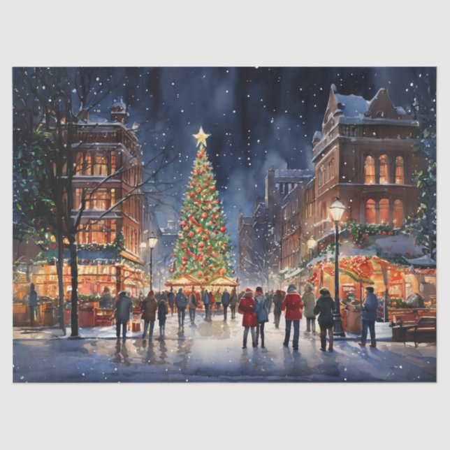 Papel De Seda Navidades mágicos en el arte de la artesanía de la (Anverso)