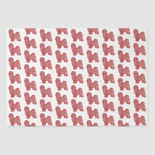 Papel De Seda Navidades malteses adorables Silhouette White (Anverso)