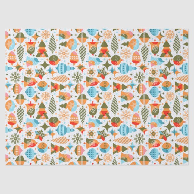 Papel De Seda Navidades modernos (Anverso)