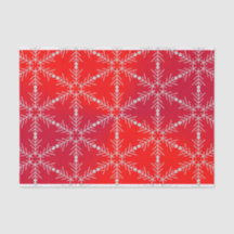 Navidades modernos de copos de nieve rojos