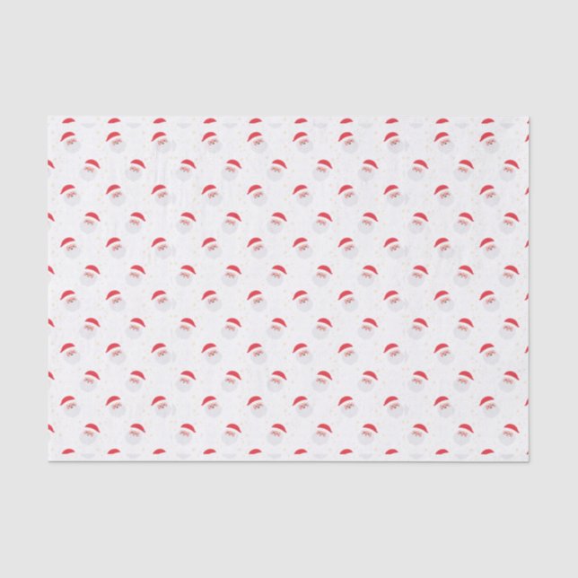 Papel De Seda Navidades modernos Santa (Anverso)