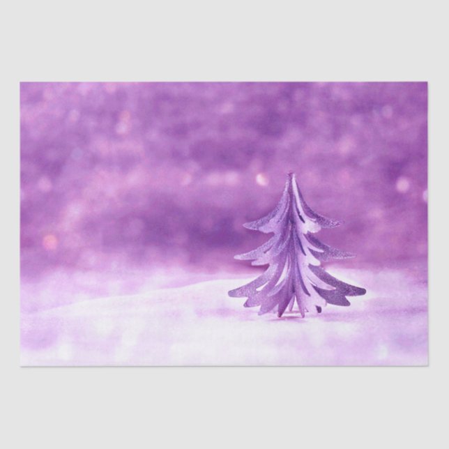 Papel De Seda Navidades morados Winter Wonderland (Anverso)
