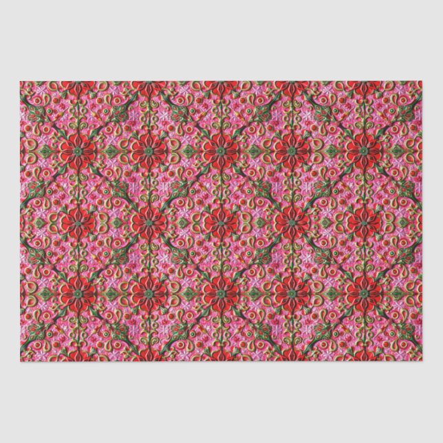 Papel De Seda ~ Navidades multicolores Envueltos ~ (Anverso)