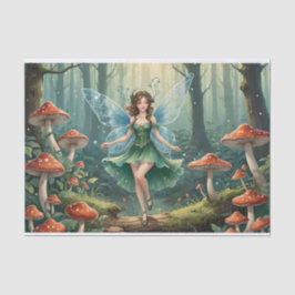 Papel De Seda Navidades Mushroom Fairy Decoupage