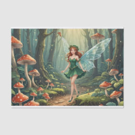 Papel De Seda Navidades Mushroom Fairy Decoupage
