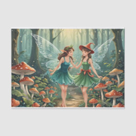 Papel De Seda Navidades Mushroom Fairy Decoupage