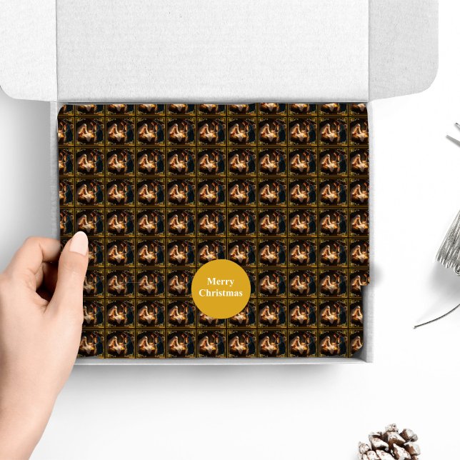 Papel De Seda Navidades Natividad Sagrada Familia Religiosa (Subido por el creador)