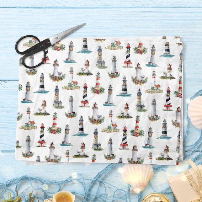 Papel De Seda Navidades náuticos más pequeños iluminan casas bla (Subido por el creador)