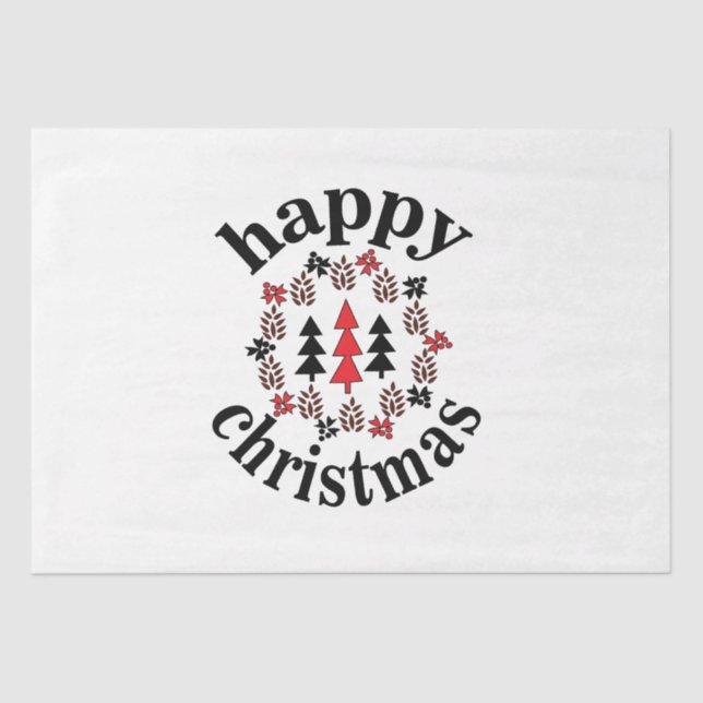 Papel De Seda Navidades Navidades felices (Anverso)