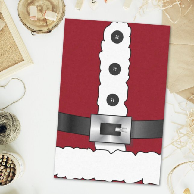 Papel De Seda navidades navideños alegres fiesta Santa Claus (holiday merry xmas christmas party Santa Claus Tissue Paper)