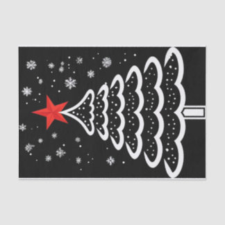 Papel De Seda Navidades negros y rojos