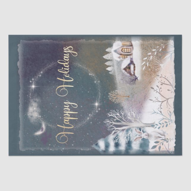 Papel De Seda Navidades Nights Winter (Anverso)