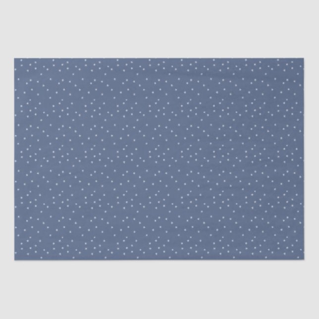 Papel De Seda Navidades nocturnos del Snowflake Snow Periwinkle (Anverso)