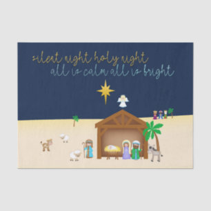 Papel De Seda Navidades nocturnos silenciosos de la actividad si
