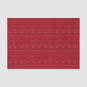 Papel De Seda Navidades nórdicos rojos