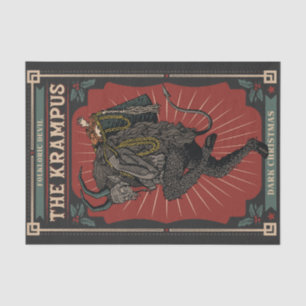 Papel De Seda Navidades oscuros El diablo folklórico Krampus Bol