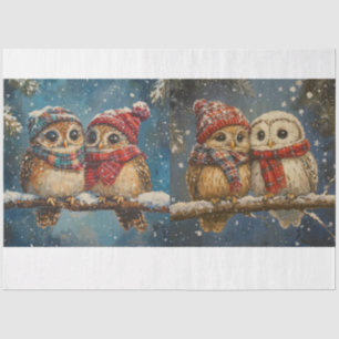 Papel De Seda Navidades Owl Tissue Paper