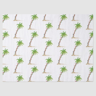 Papel De Seda Navidades Palm Tree Tropical Beach Lights Beach