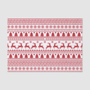 Papel De Seda Navidades patrón clásico escandinavo