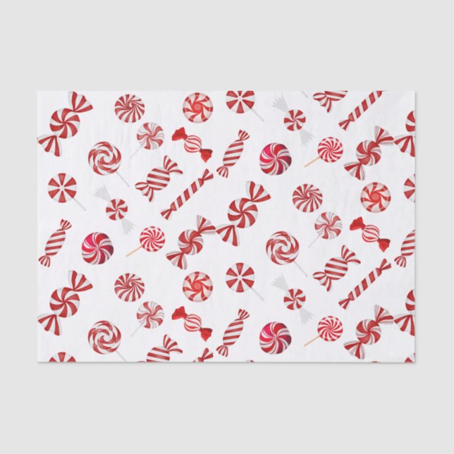 Papel De Seda Navidades Peppermint Candy (Anverso)