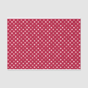 Papel De Seda Navidades Peppermint Candy Lollipops Polka Dot