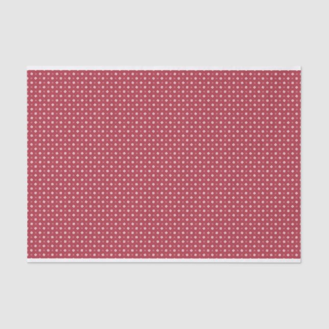 Papel De Seda Navidades Peppermint Snowflake Polka Dot (Anverso)