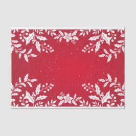 Papel De Seda NAVIDADES personalizados HOLLY TISSUE PAPER