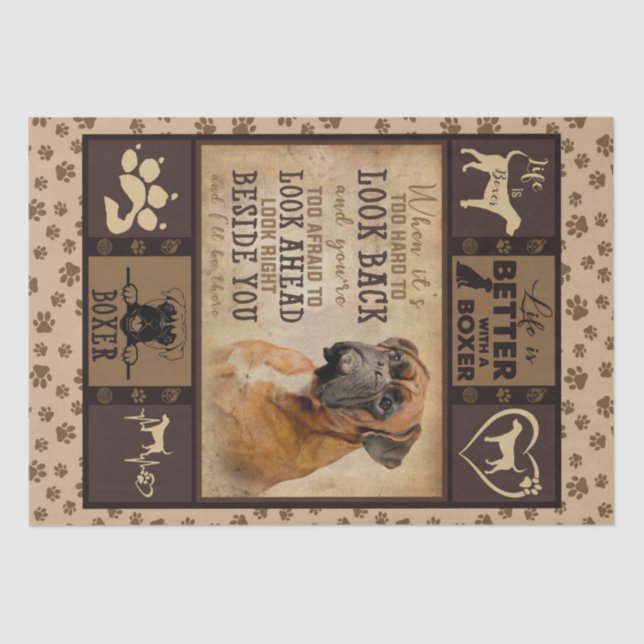 Papel De Seda Navidades Personalizados, La Vida Es Mejor Con Box (Anverso)